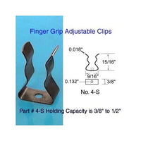 Finger Grip Adjustable Stainless Steel Tool Clips