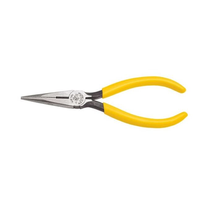 Klein® 6-5/8 in. Long-Nose Plier - U.S. Made Steel Alloy, Induction Hardened Cutting Knives, Plastic-Dipped Handles - Image 1