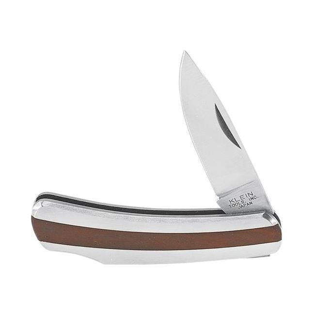 Klein® 5-1/4 in. Stainless Steel Pocket Knife with Rosewood Inserts - Image 2