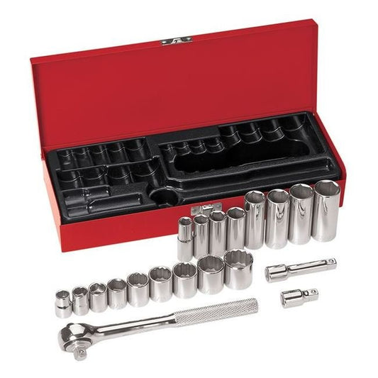 Klein® Tools 20-Piece 3/8 in. Drive Socket Set - Professional Grade Wrench Set - Image 1