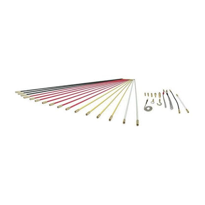 Klein® 52ft Fish Rod Kit with 34 Pieces - Wire Pulling Essential - Image 1
