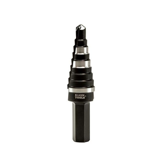 Klein® 9-Hole Step Drill Bit, High Speed Steel, Hex Shank - Image 2