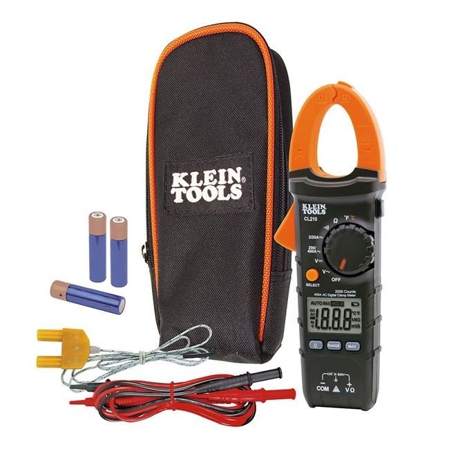 Klein® Tools Digital Clamp Meter with Auto-Ranging Temperature Measurement - Image 2