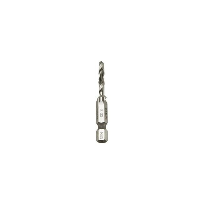 Klein® 8-32 Tap Size Drill Tap with 1/4" Hex Shank - Image 1