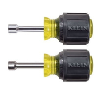 Klein 2 Piece Stubby Magnetic Nut Driver Set, 1-1/2 in. Shafts Length