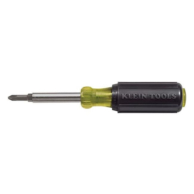 Klein® 5-in-1 Screwdriver/Nut Driver - 4 in. Shank, 7-3/4 in. Length - Image 1