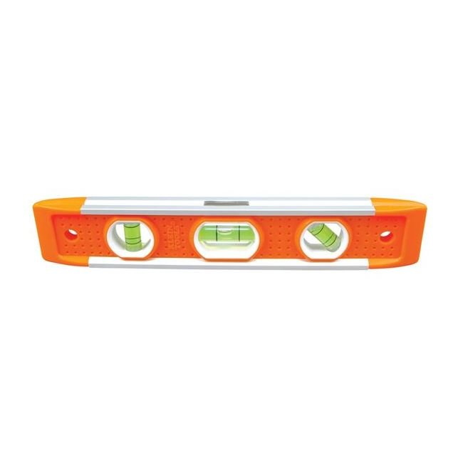 Klein® Magnetic Torpedo Level - 3 Vials, High-Visibility Orange Body - Image 2