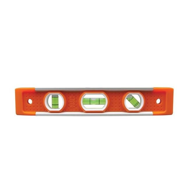 Klein® Magnetic Torpedo Level - 3 Vials, High-Visibility Orange Body - Image 1