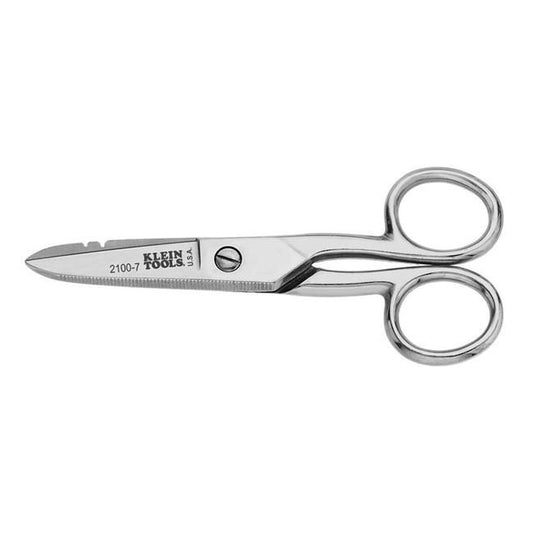 Klein® Electrician's Scissor for Telecom Cutting, 5-1/4 in. Overall Length - Image 1