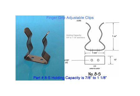 Adjustable Stainless Steel Finger Grip Clips - Image 1