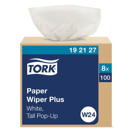 Tork W24 White Paper Wiper Plus - Multi-Purpose Paper Towel - Image 1