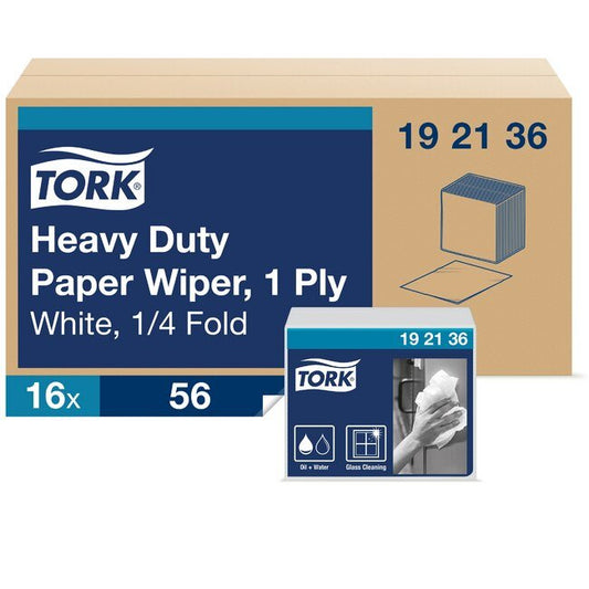 Tork® White Heavy-Duty Industrial Paper Wiper - 1-Ply | Advanced Quality - Image 1