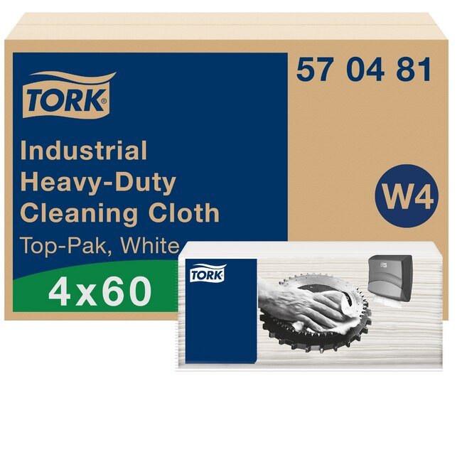 Tork® W4 White Heavy-Duty Industrial Cleaning Cloth - Image 1