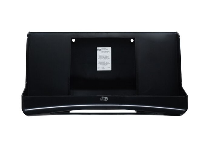 Tork® Black Wipe Bracket Dispenser - Wall-Mounted Cleaning Solution - Image 1