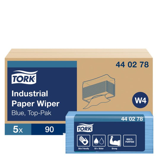 Tork® W4 Heavy-Duty Paper Wiper - Industrial Grade Cleaning Cloth - Image 1