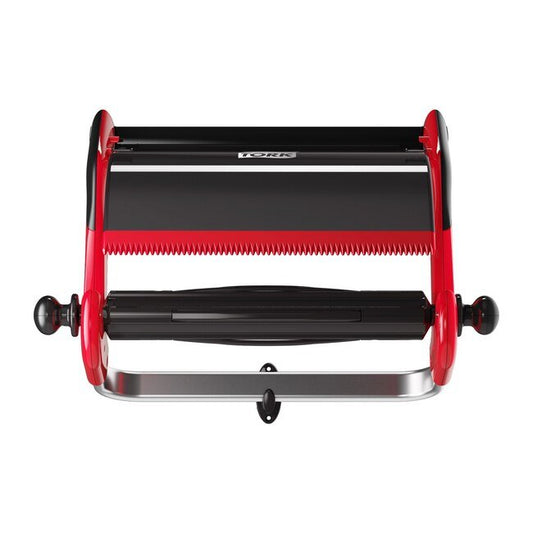 Tork® Red Wall Mounted Giant Roll Wiper Dispenser - Industrial Efficiency - Image 1