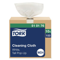 Tork® W24 White Multi-Purpose Cleaning Cloth - Industrial-Grade Wipers