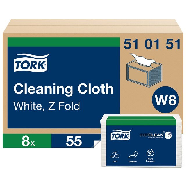 Tork® Folded Cleaning Cloth - Industrial Grade Multipurpose Wiper - Image 1