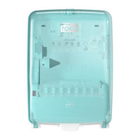Tork® W6 Washstation Paper Towel Dispenser, White/Turquoise