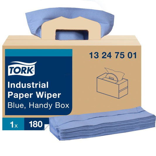 Tork® W7 Industrial Paper Wiper Handy Box - 180 Sheets - Image 1