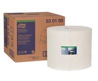 Tork W1 White Heavy-Duty Cleaning Cloth Roll - Industrial Grade Multipurpose Wiper