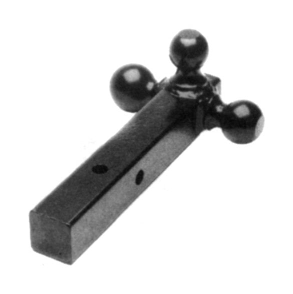 Adjustable Tri-Ball Hitch - Black - Image 1