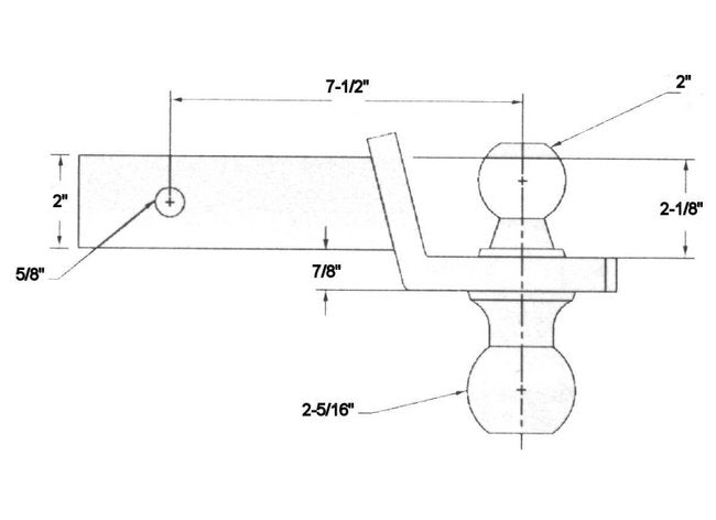 Heavy-Duty Dual Tow Ball Hitch Mount - Image 2