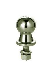 Heavy-Duty Chrome Hitch Ball, 3" Shank, 1-7/8" Head Dia. - Image 1