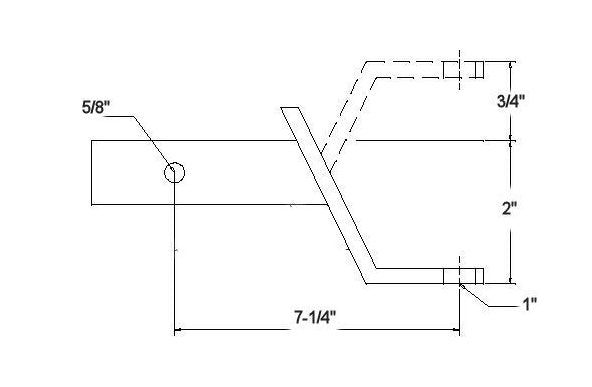 2-Inch Square Tube Hi-Lo Ball Mount - Image 2