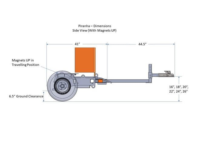 Piranha™ 72 Inch (in) Width Magnetic Sweeper - Image 6