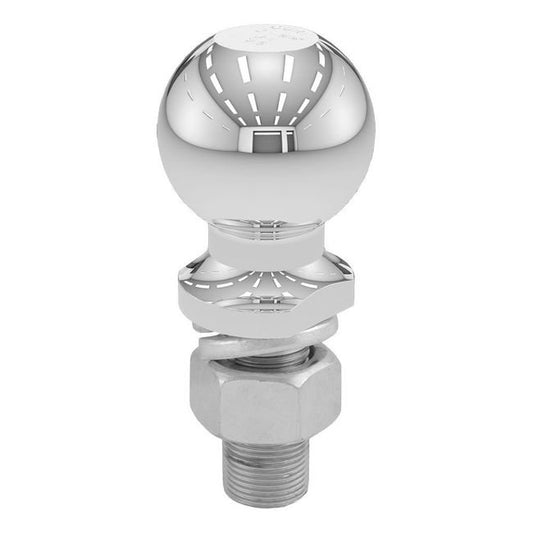 Heavy-Duty Chrome Hitch Ball - 2-5/16 Inch Head, 2-1/4" Shank, 10000 lb Load Rating - Image 1