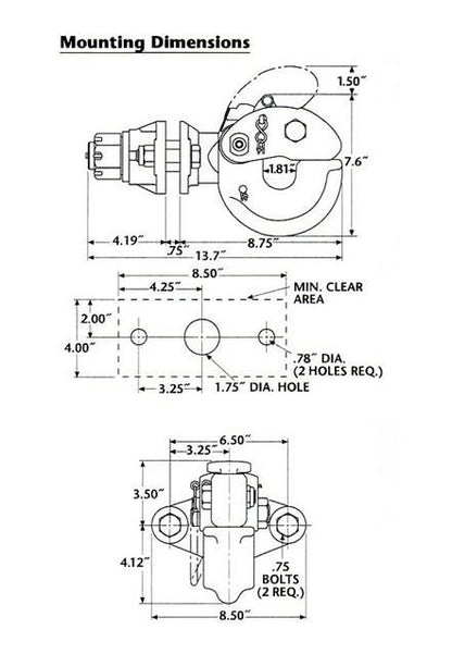 Heavy-Duty Swivel Pintle Hook for Towing - Image 3