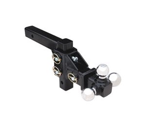 Adjustable Tri-Ball Hitch for Towing - Chrome Balls - Image 1