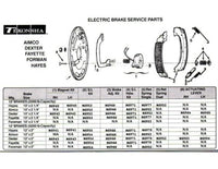 Hayes 10" x 2 1/4" Electric Brake Assembly