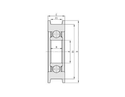 Chain Pulley Single Row Deep Groove Ball Bearings - Image 2