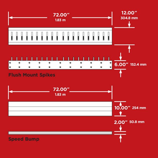 Surface & Flush Mount Traffic Control Spike System - Image 3