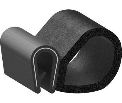 Uni-Grip PVC Rubber Trim Seal (1.045"W x 0.750"H) - Image 1