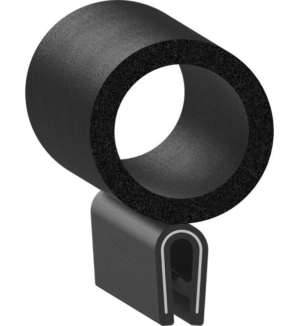 Uni-Grip 0.550"x1.000" PVC Rubber Trim Seal - Image 1