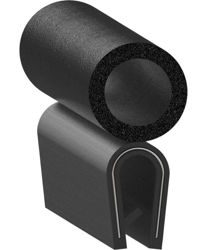 Uni-Grip 0.500" x 1.040" PVC Rubber Trim Seal - Image 1