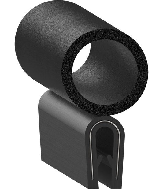 Uni-Grip PVC Rubber Trim Seal - 0.650" x 1.180" - Image 1