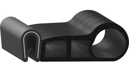 Uni-Grip PVC Rubber Trim Seal, 1.805" Width x 0.650" Height - Image 1