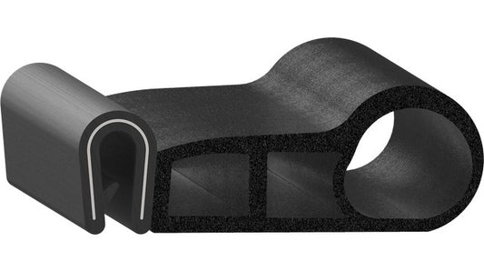 Uni-Grip PVC Rubber Trim Seal, 1.805" Width x 0.650" Height - Image 1
