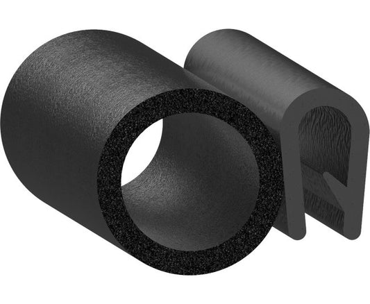 Uni-Grip 0.950x0.550 Trim Seal | PVC Rubber Bulb Seal - Image 1