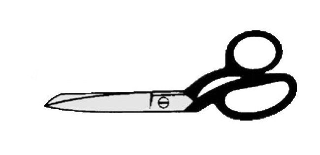 Mundial 455-8 8 Inch Bent Trimmer Knife Edge Shears - Image 1