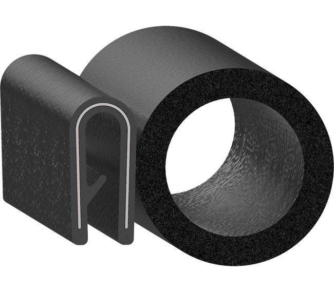Uni-Grip 1.330x1.000 Trim Seal with Sponge Rubber Bulb - Image 1