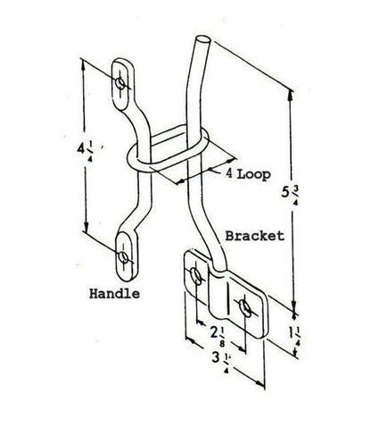 Heavy-Duty 4" Door Holder Link for Trucks & Industrial Buildings - Image 2