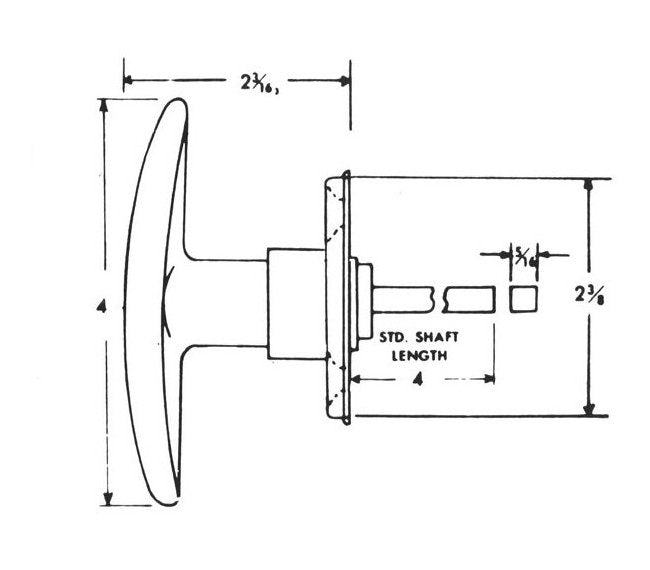 Chrome Plated Keyed Alike T-Handle Lock - Image 3