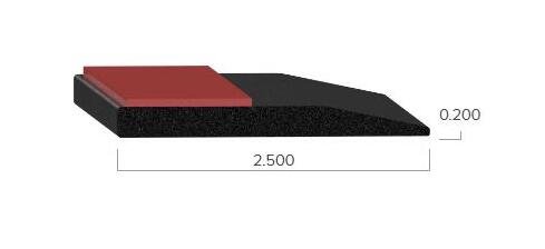 Uni-Grip 2.500" x 0.200" Truck Cap Rubber Flap Seal - Image 2