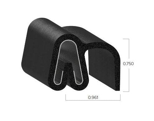 Uni-Grip 0.961" x 0.750" Truck Cap Rubber Flap Seal - Image 2