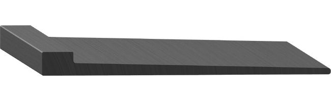 Uni-Grip 2.400" Width x 0.190" Height Truck Cap Rubber Flap Seal - Image 1